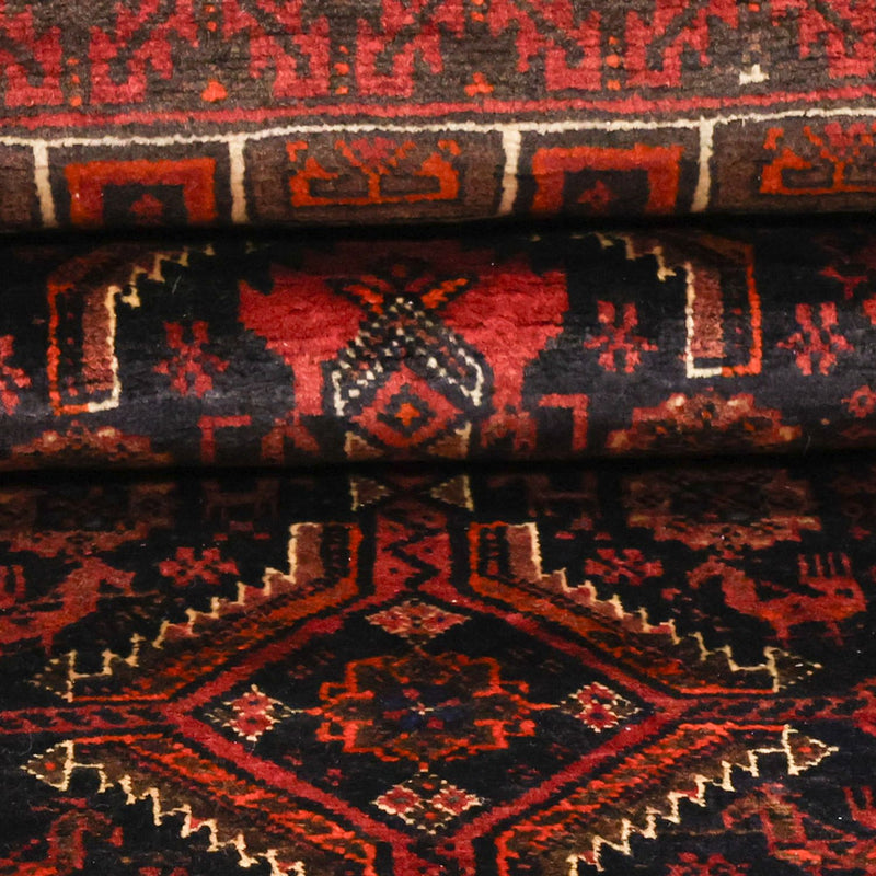 Alfombra de pasillo Alfombra Belutsch - 190 x 99 cm - rojo oscuro