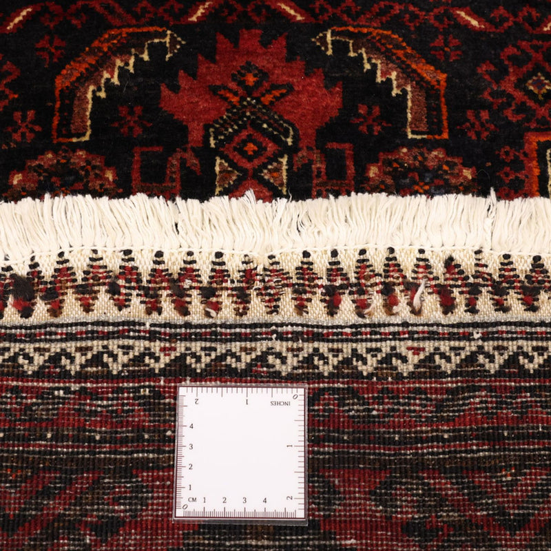 Alfombra de pasillo Alfombra Belutsch - 190 x 99 cm - rojo oscuro