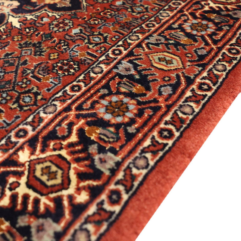 Alfombra persa - Bidjar - Real - 150 x 70 cm - rojo oscuro