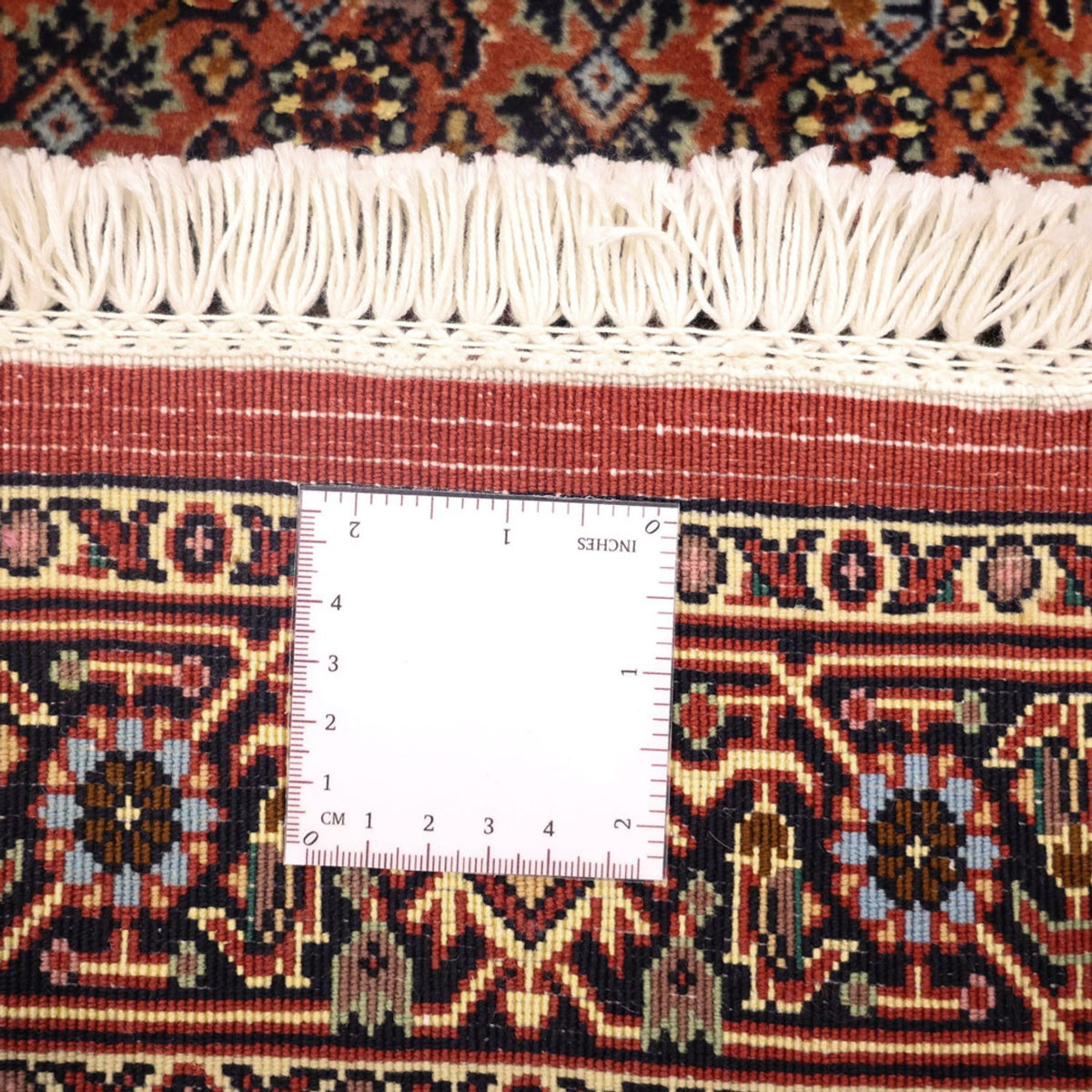 Alfombra persa - Bidjar - Real - 150 x 70 cm - rojo oscuro