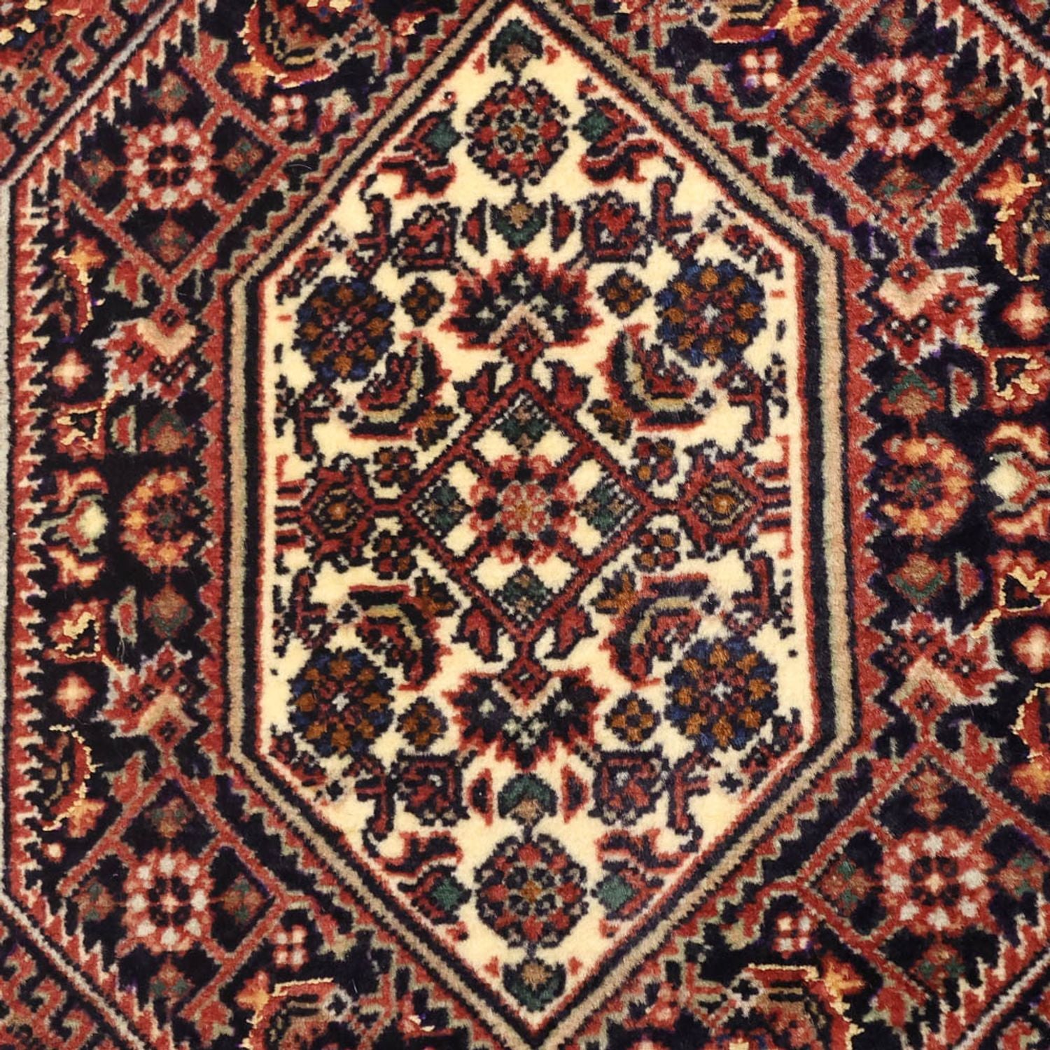 Alfombra persa - Bidjar - Real - 134 x 73 cm - óxido