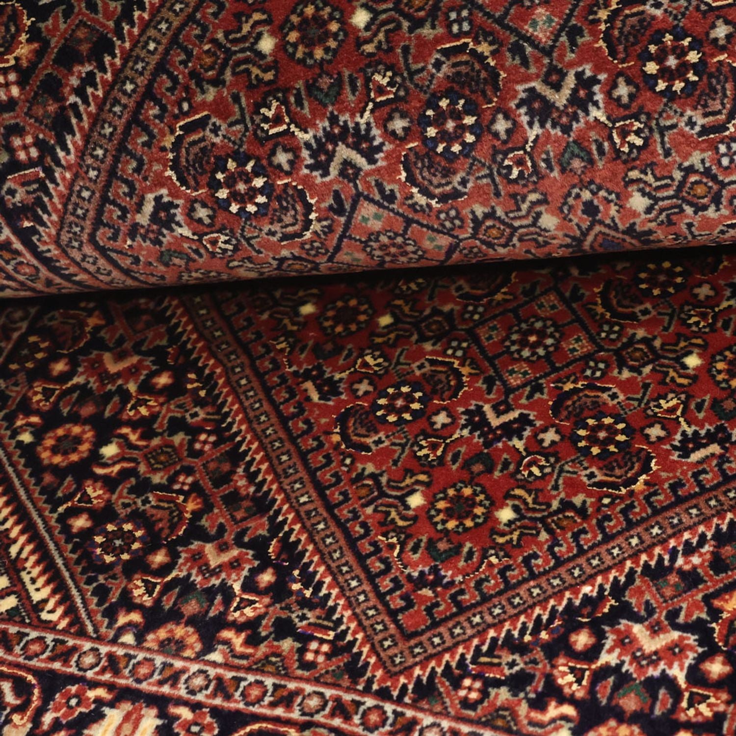 Alfombra persa - Bidjar - Real - 134 x 73 cm - óxido
