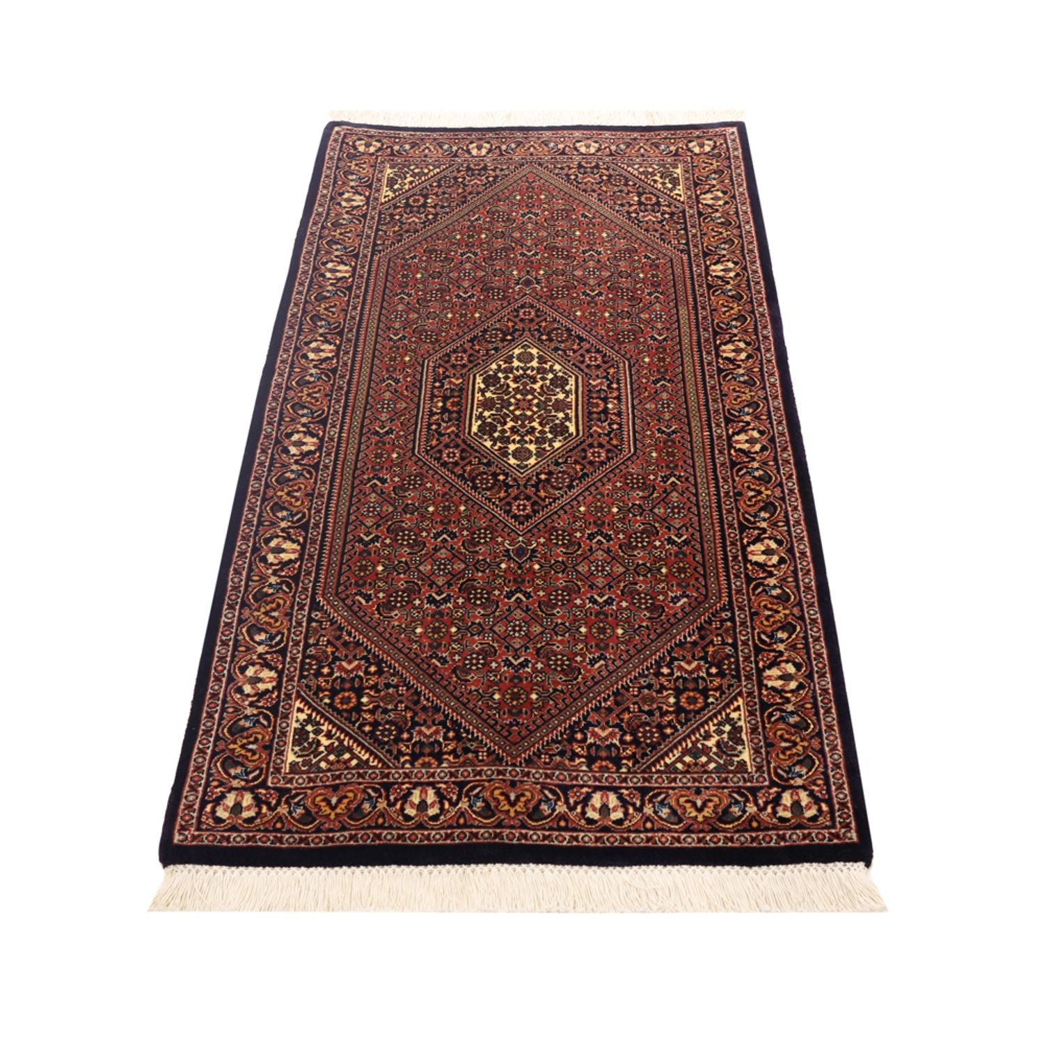 Alfombra persa - Bidjar - Real - 134 x 73 cm - óxido