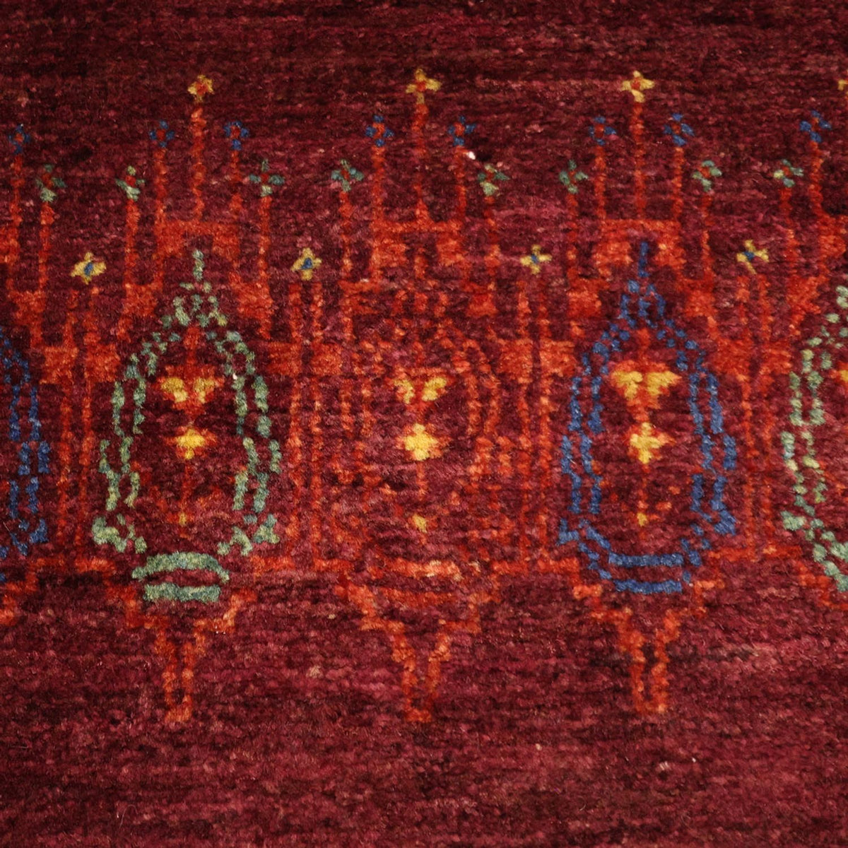 Alfombra Gabbeh - Persa Kashkuli - 150 x 84 cm - rojo