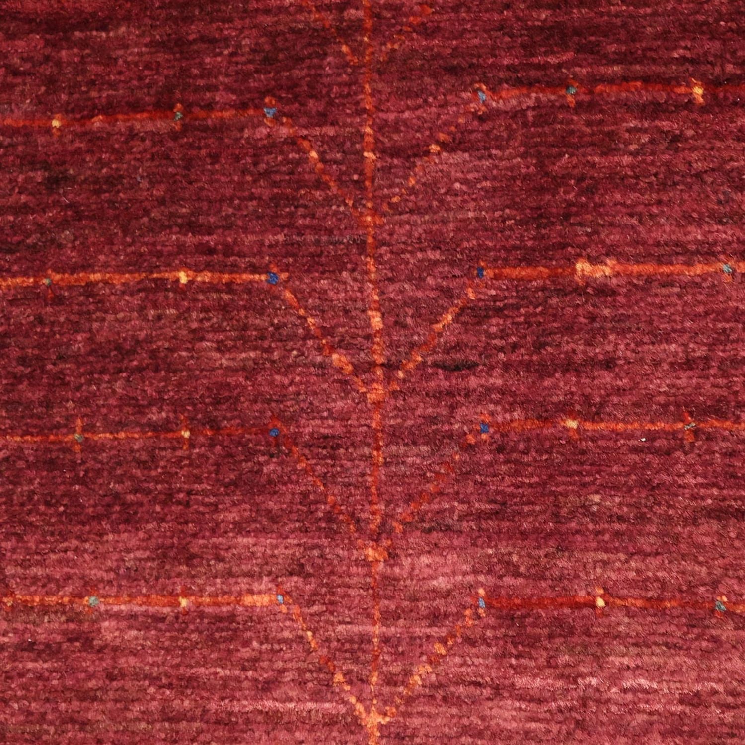 Alfombra Gabbeh - Persa Kashkuli - 130 x 81 cm - rojo oscuro