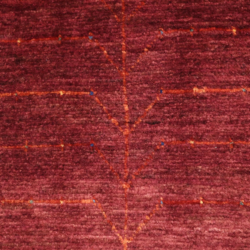 Alfombra Gabbeh - Persa Kashkuli - 130 x 81 cm - rojo oscuro