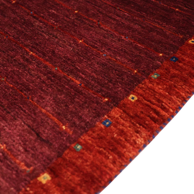 Alfombra Gabbeh - Persa Kashkuli - 130 x 81 cm - rojo oscuro