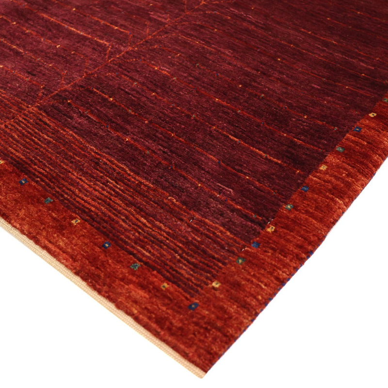 Alfombra Gabbeh - Persa Kashkuli - 130 x 81 cm - rojo oscuro