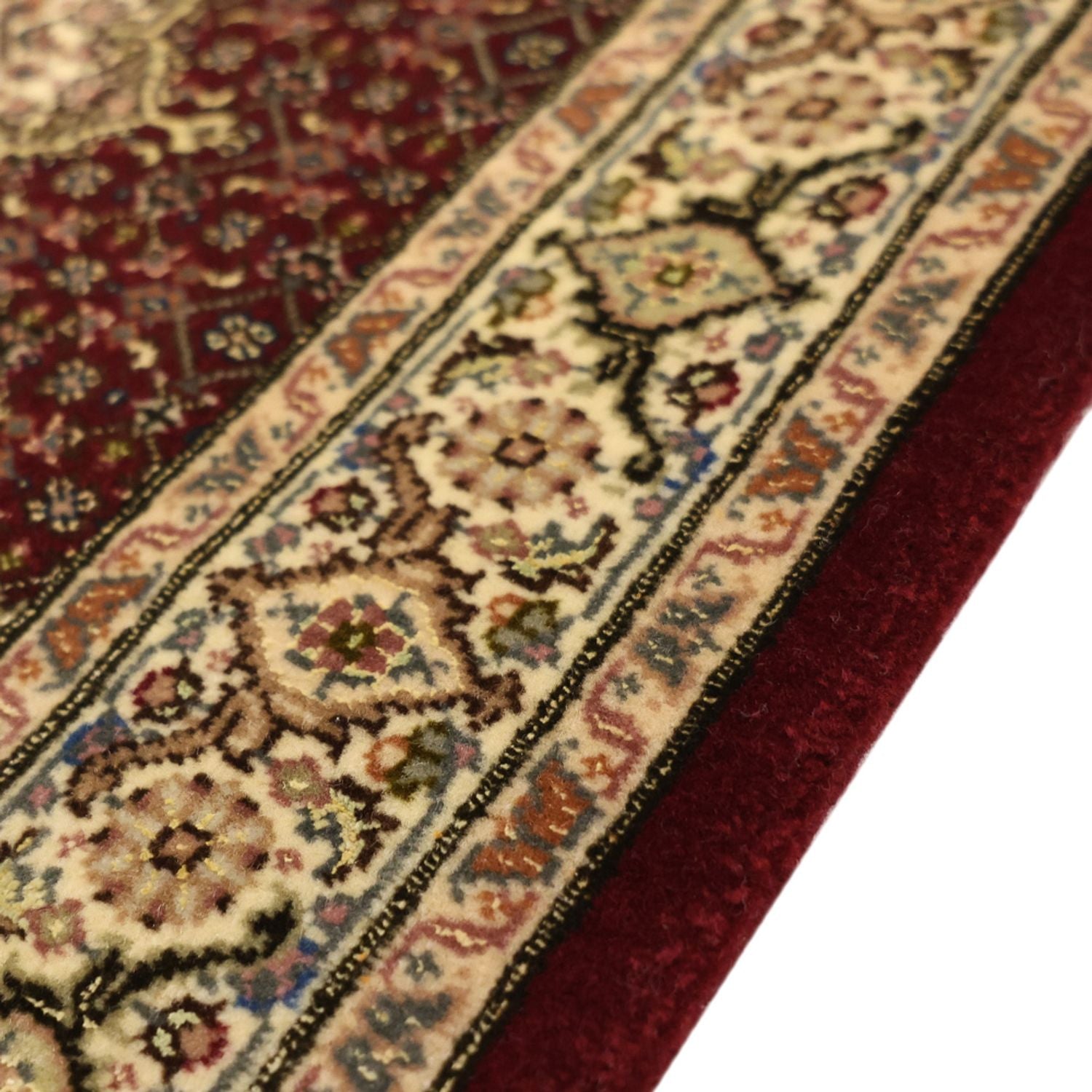 Alfombra Persa - Tabriz - Real - 110 x 59 cm - beige oscuro
