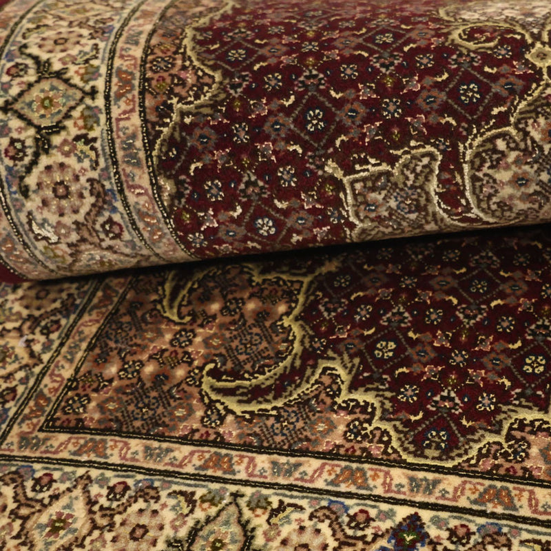 Alfombra Persa - Tabriz - Real - 110 x 59 cm - beige oscuro