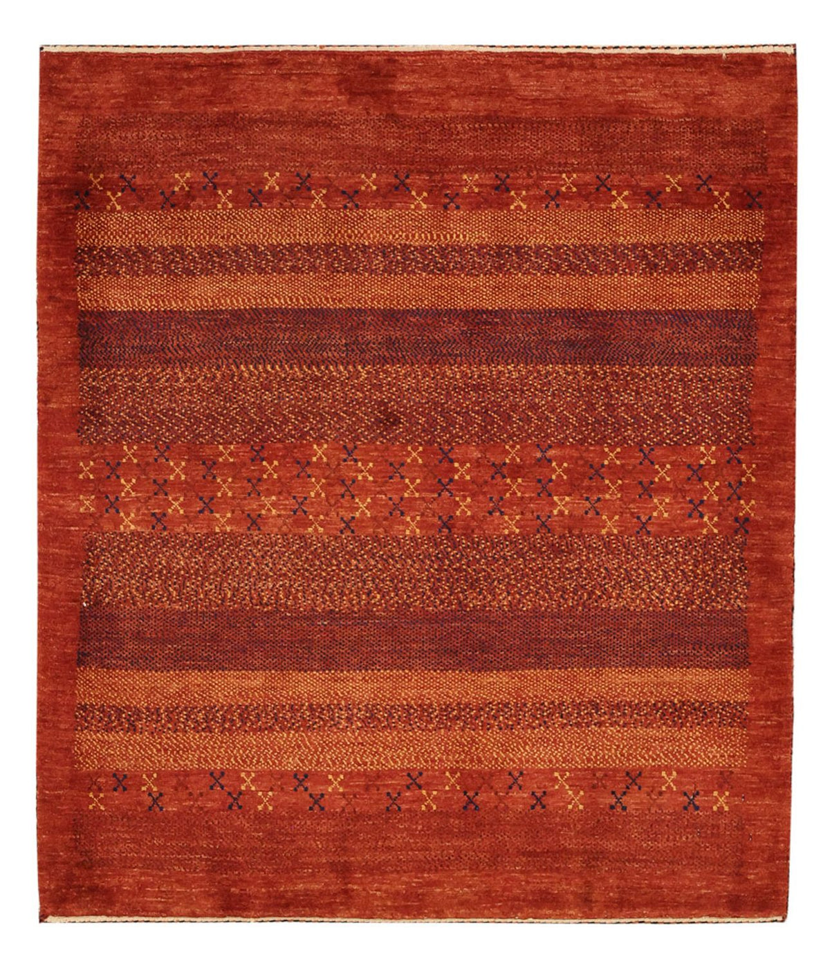 Alfombra Gabbeh - Persa Kashkuli - 114 x 97 cm - multicolor