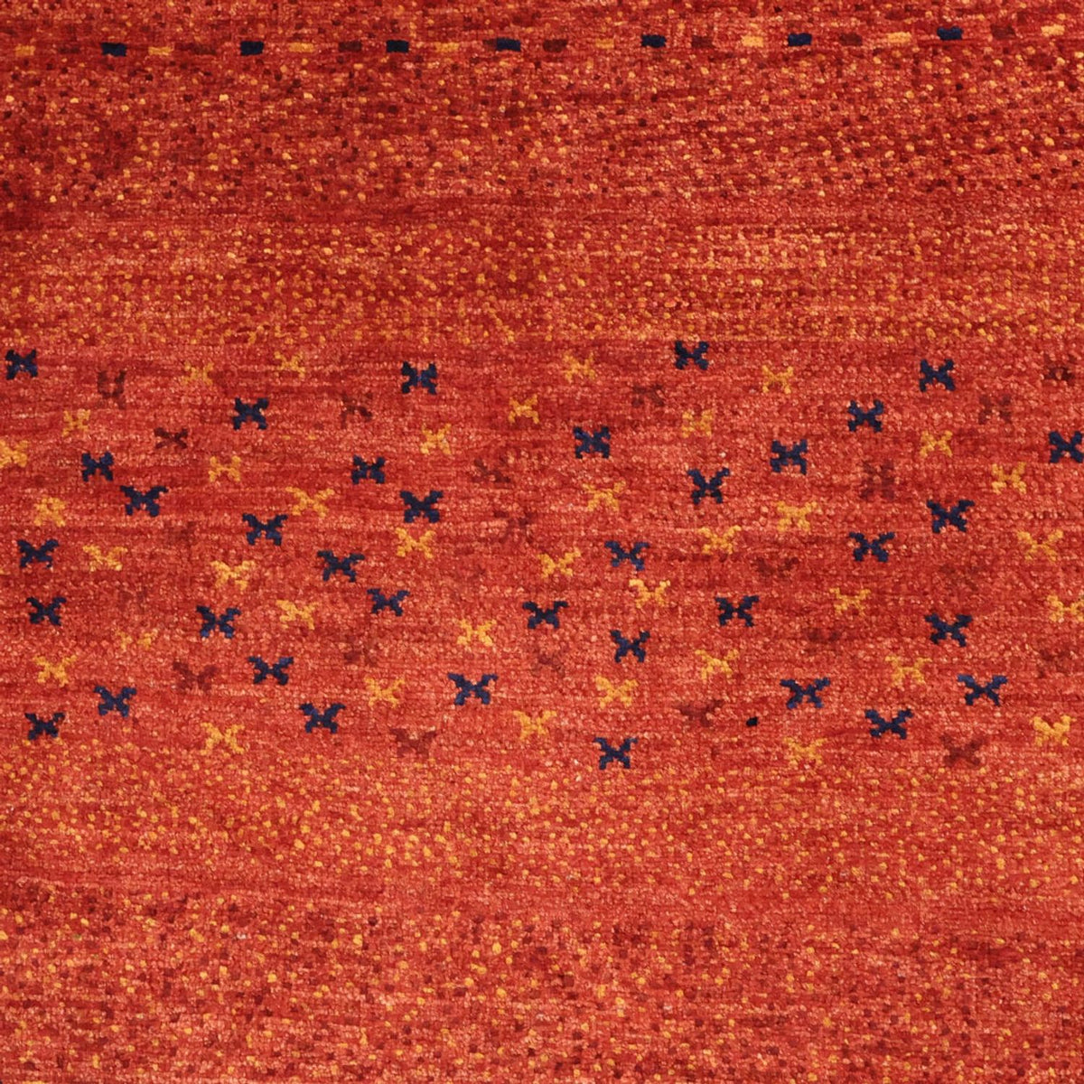 Alfombra Gabbeh - Persa Kashkuli cuadrado  - 116 x 102 cm - multicolor