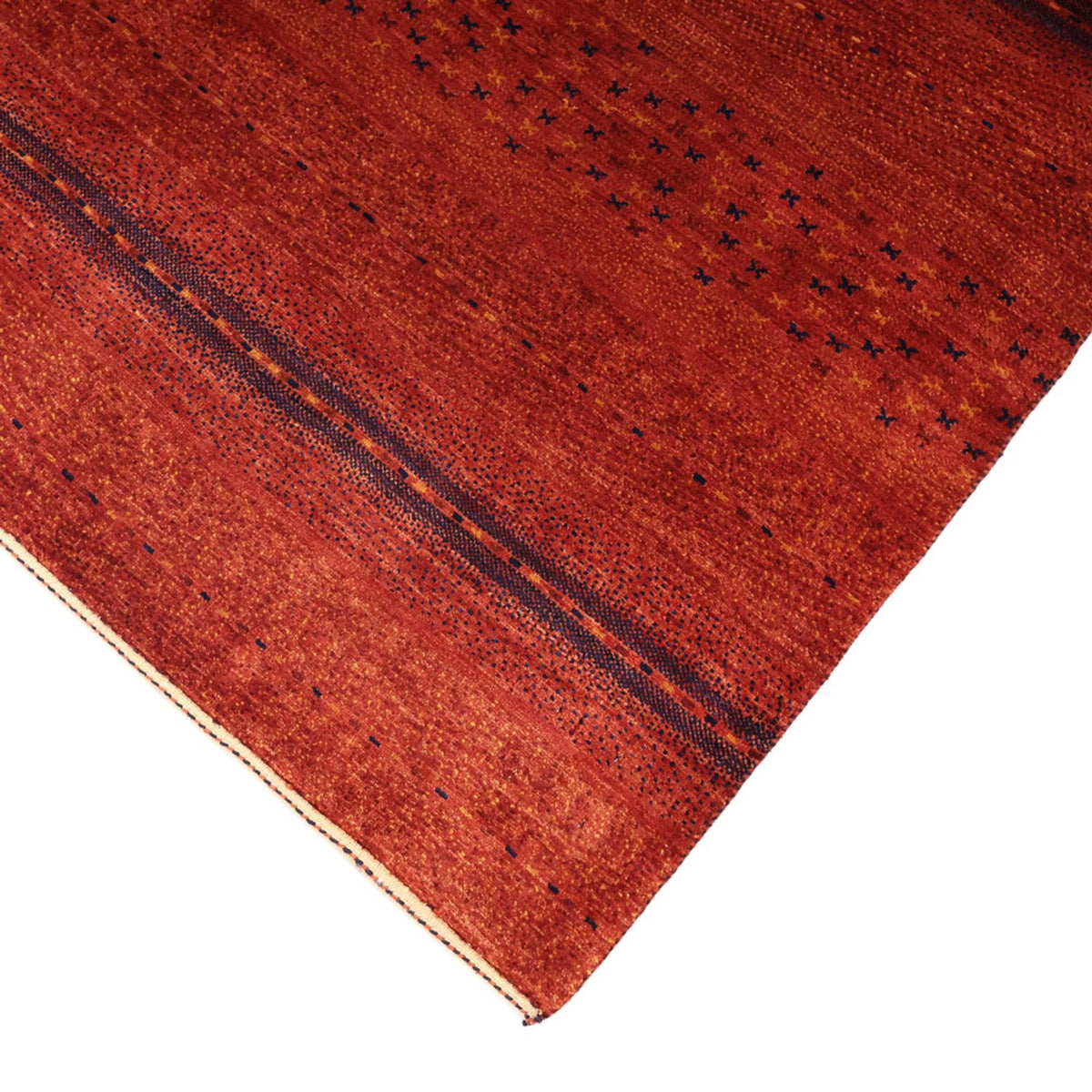 Alfombra Gabbeh - Persa Kashkuli cuadrado  - 116 x 102 cm - multicolor