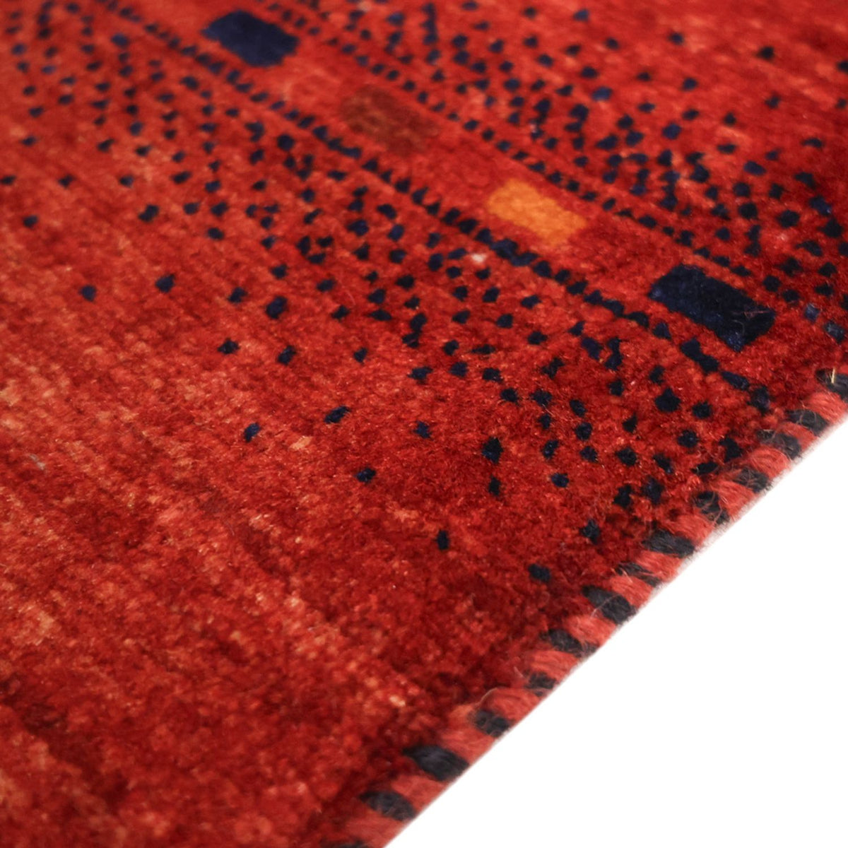 Alfombra Gabbeh - Persa Kashkuli cuadrado  - 112 x 102 cm - multicolor