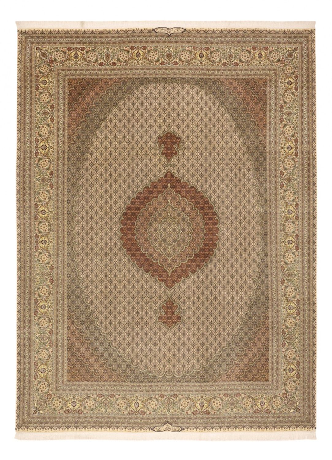 Alfombra Persa - Tabriz - Real - Real - 336 x 252 cm - taupe