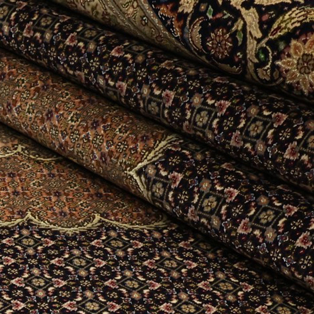 Alfombra Persa - Tabriz - Real - Real - 354 x 248 cm - marrón oscuro