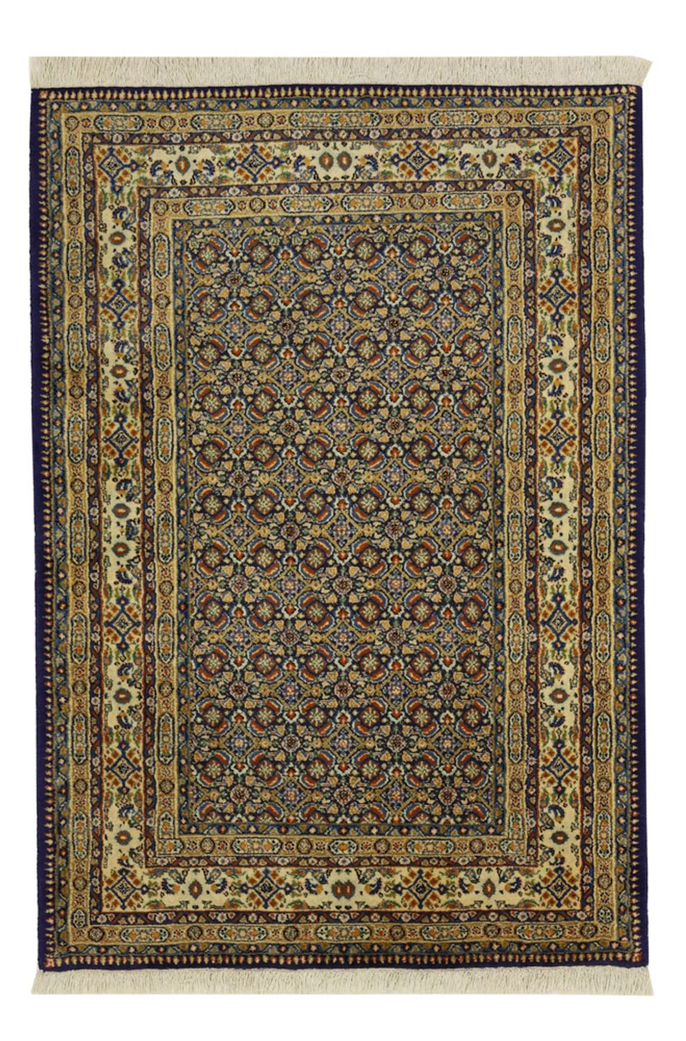 Alfombra persa - Clásica - 146 x 99 cm - verde oscuro