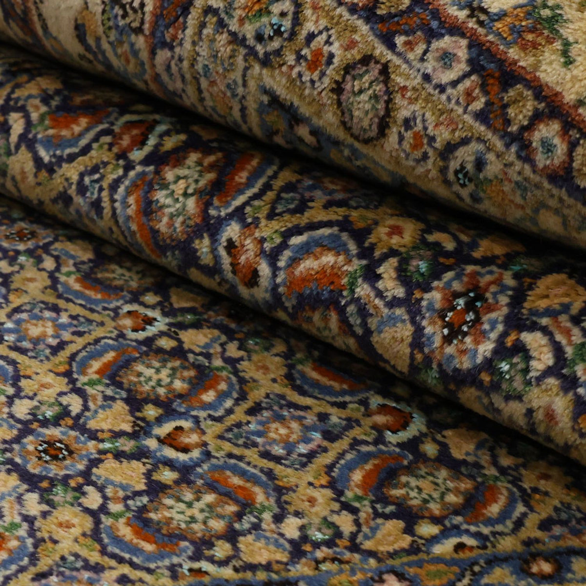 Alfombra persa - Clásica - 146 x 99 cm - verde oscuro