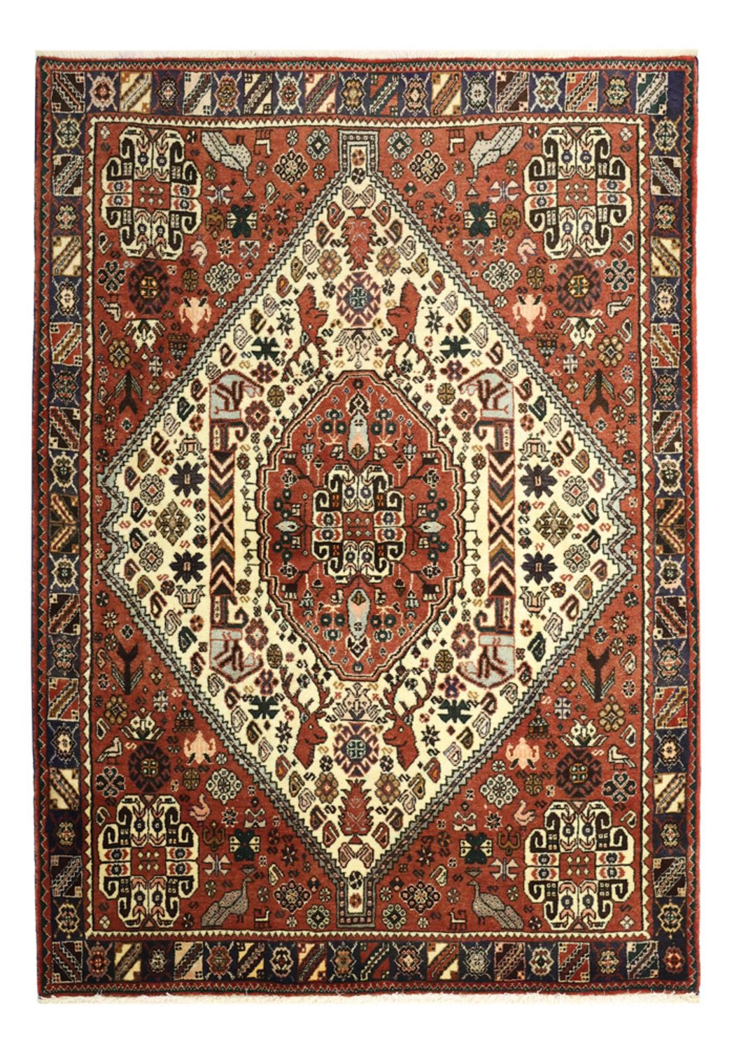 Alfombra persa - Nómada - 156 x 106 cm - multicolor