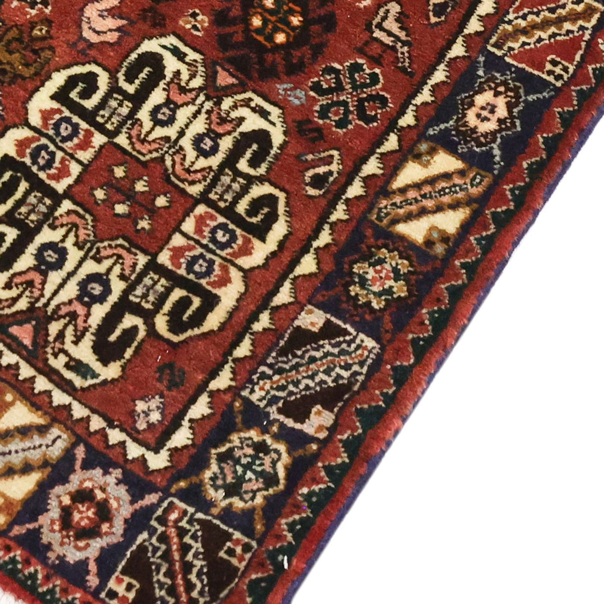 Alfombra persa - Nómada - 156 x 106 cm - multicolor