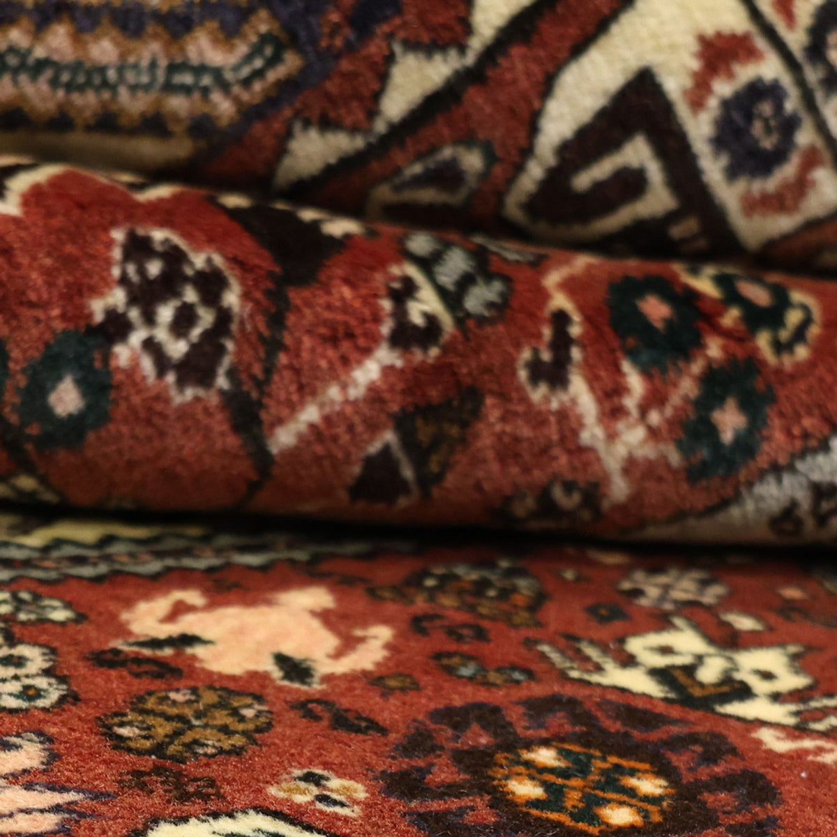 Alfombra persa - Nómada - 156 x 106 cm - multicolor