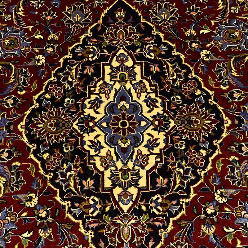 Alfombra persa - Keshan - 222 x 144 cm - rojo
