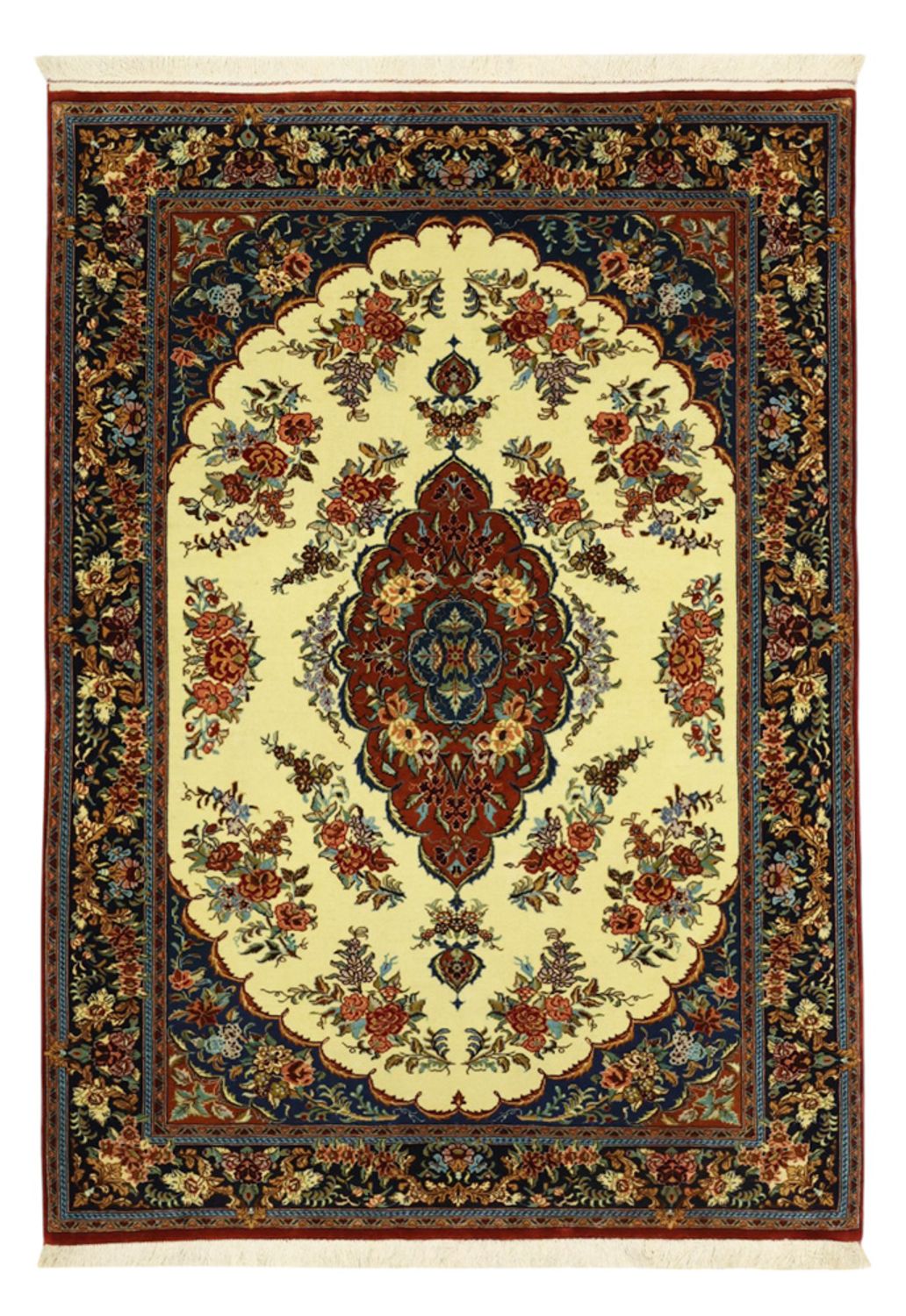 Alfombra persa - Clásica - 146 x 105 cm - crema