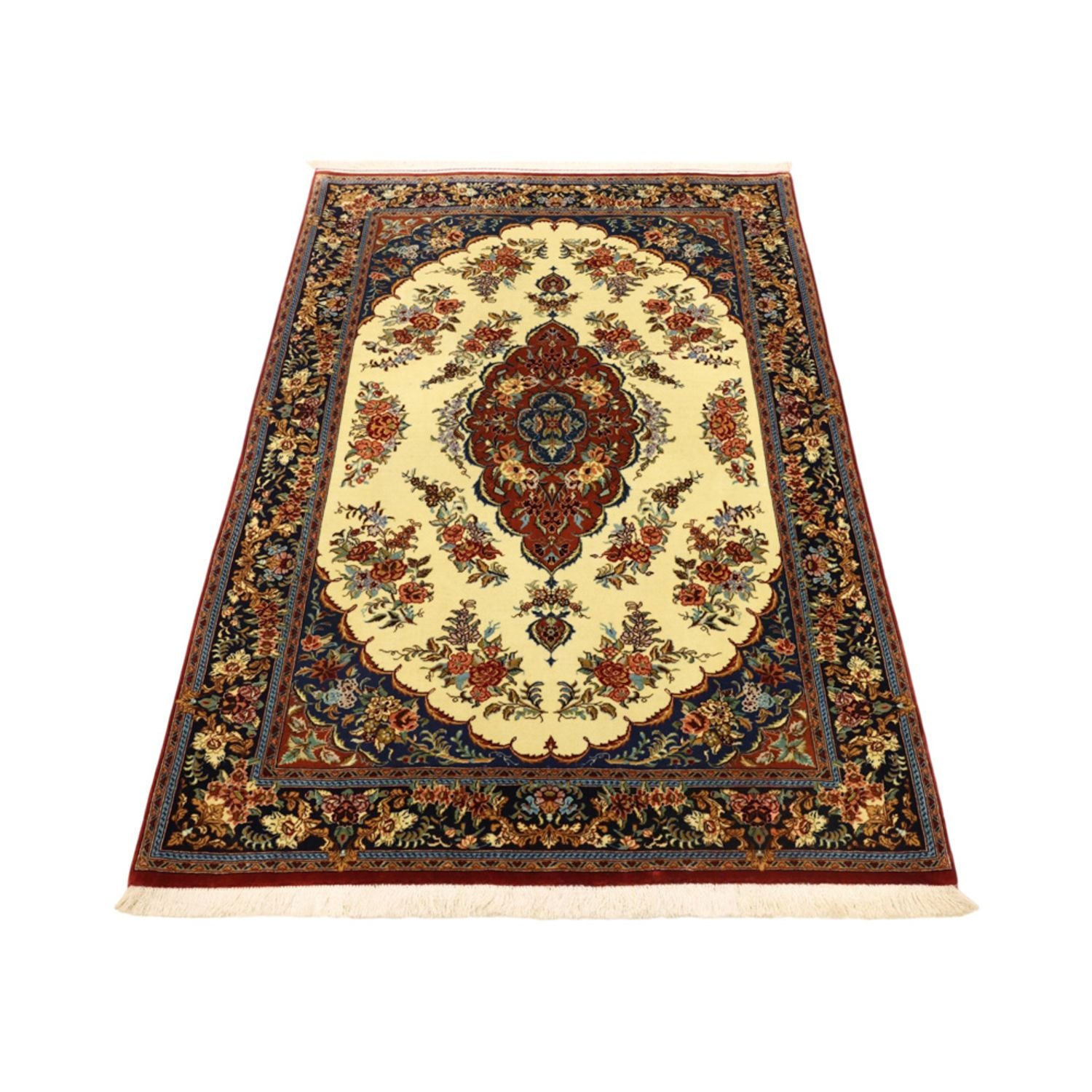Alfombra persa - Clásica - 146 x 105 cm - crema