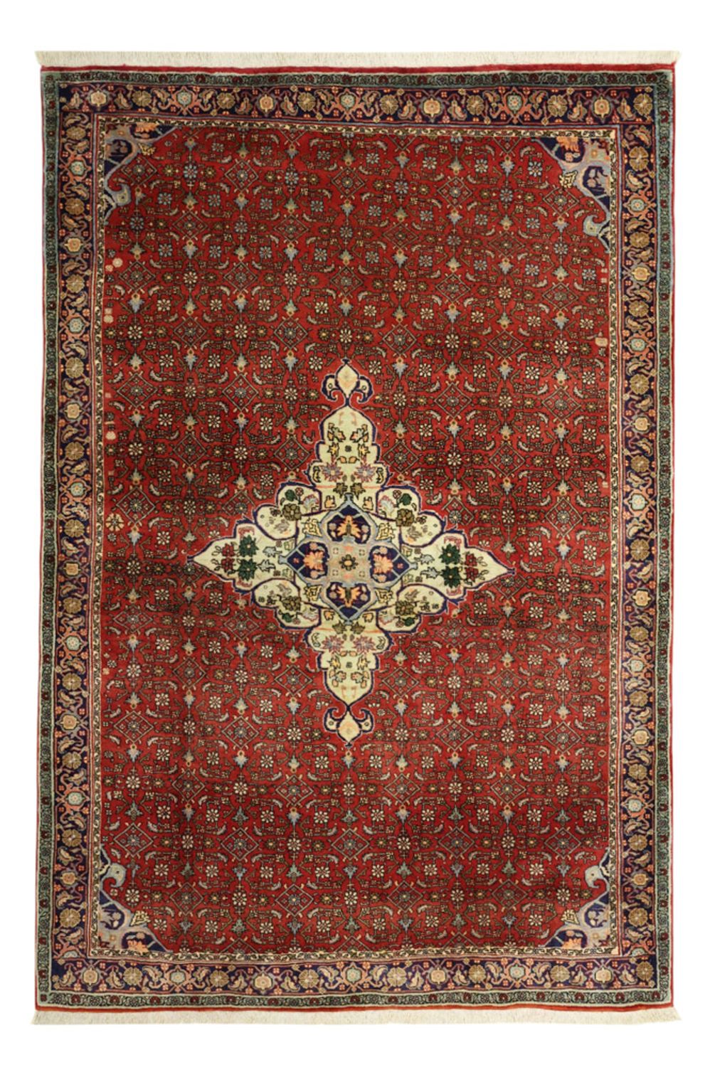 Alfombra persa - Bidjar - 217 x 144 cm - rojo