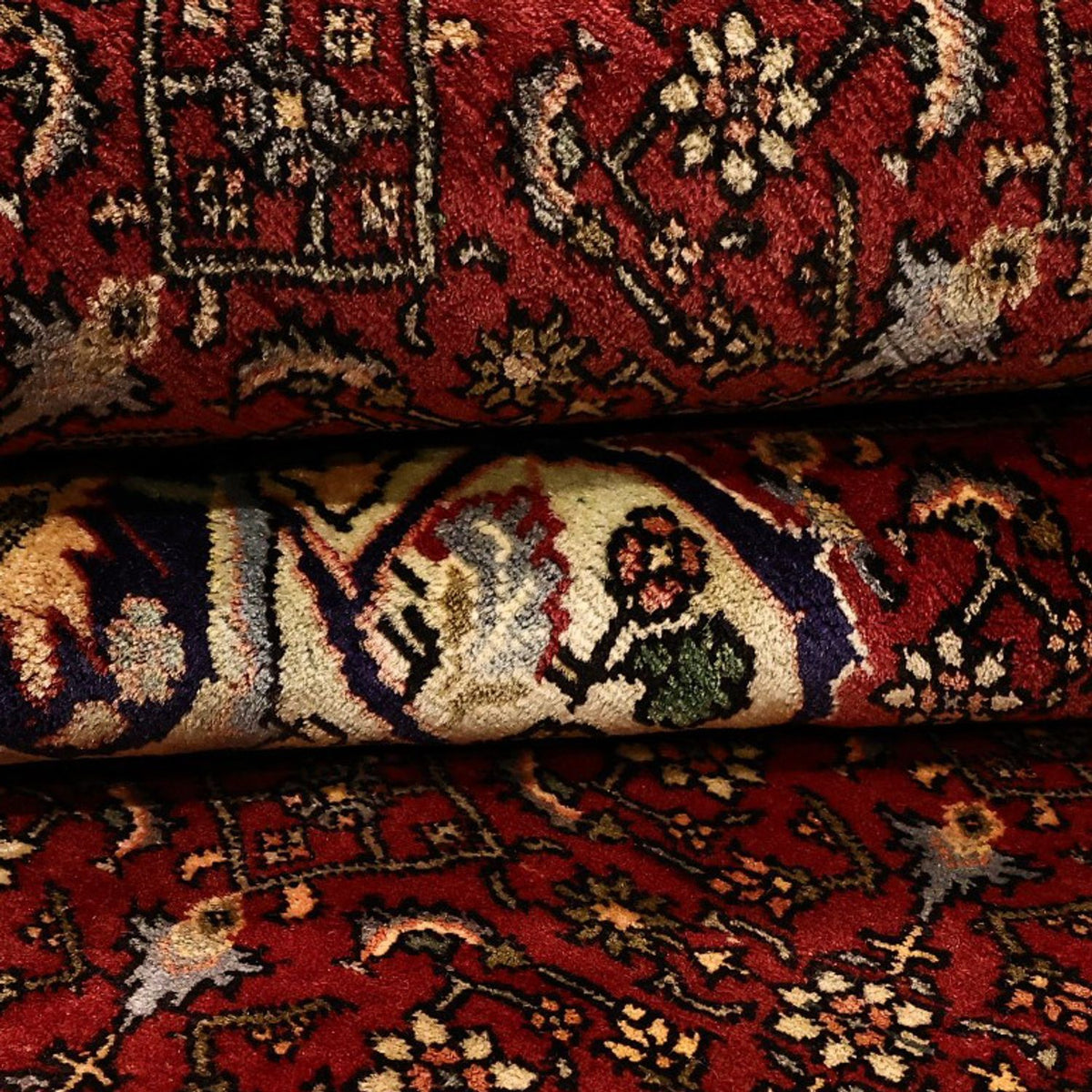 Alfombra persa - Bidjar - 217 x 144 cm - rojo