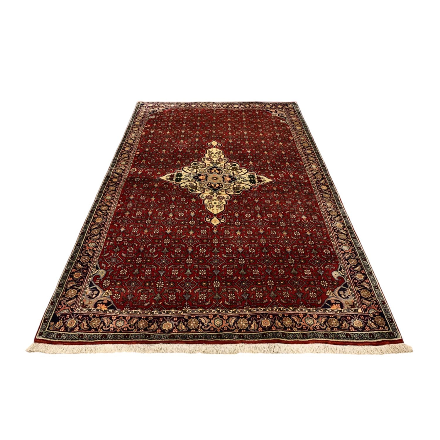 Alfombra persa - Bidjar - 217 x 144 cm - rojo