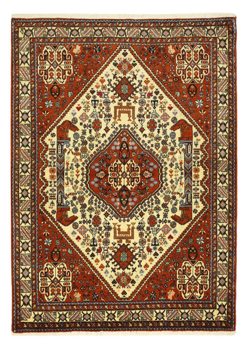 Alfombra persa - Nómada - 140 x 103 cm - crema
