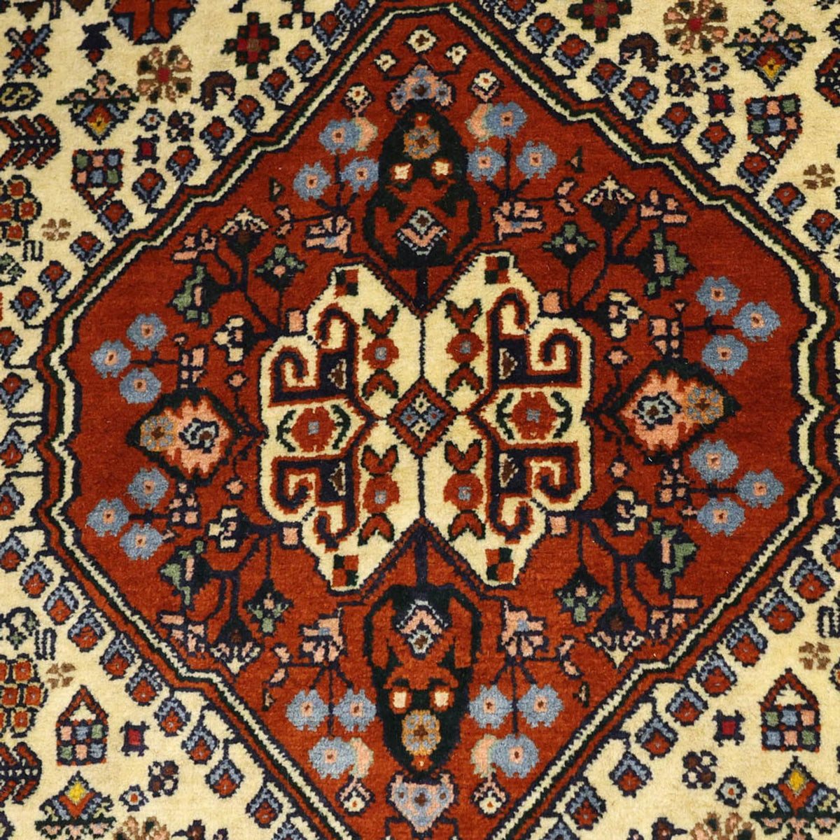 Alfombra persa - Nómada - 140 x 103 cm - crema