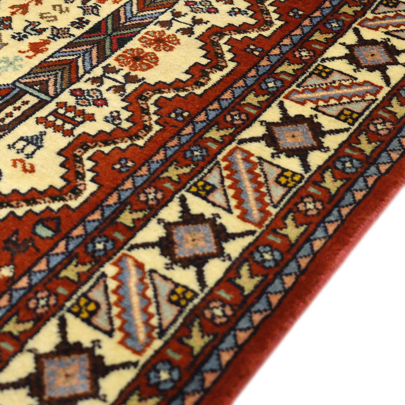 Alfombra persa - Nómada - 140 x 103 cm - crema