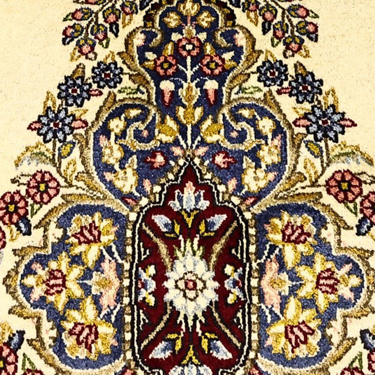 Alfombra persa - Clásica - Real - 214 x 149 cm - crema