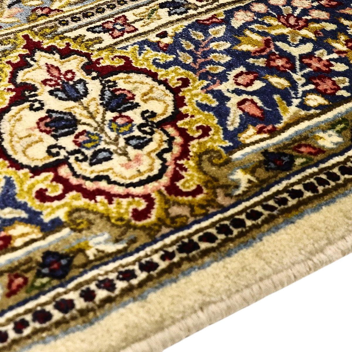 Alfombra persa - Clásica - Real - 214 x 149 cm - crema