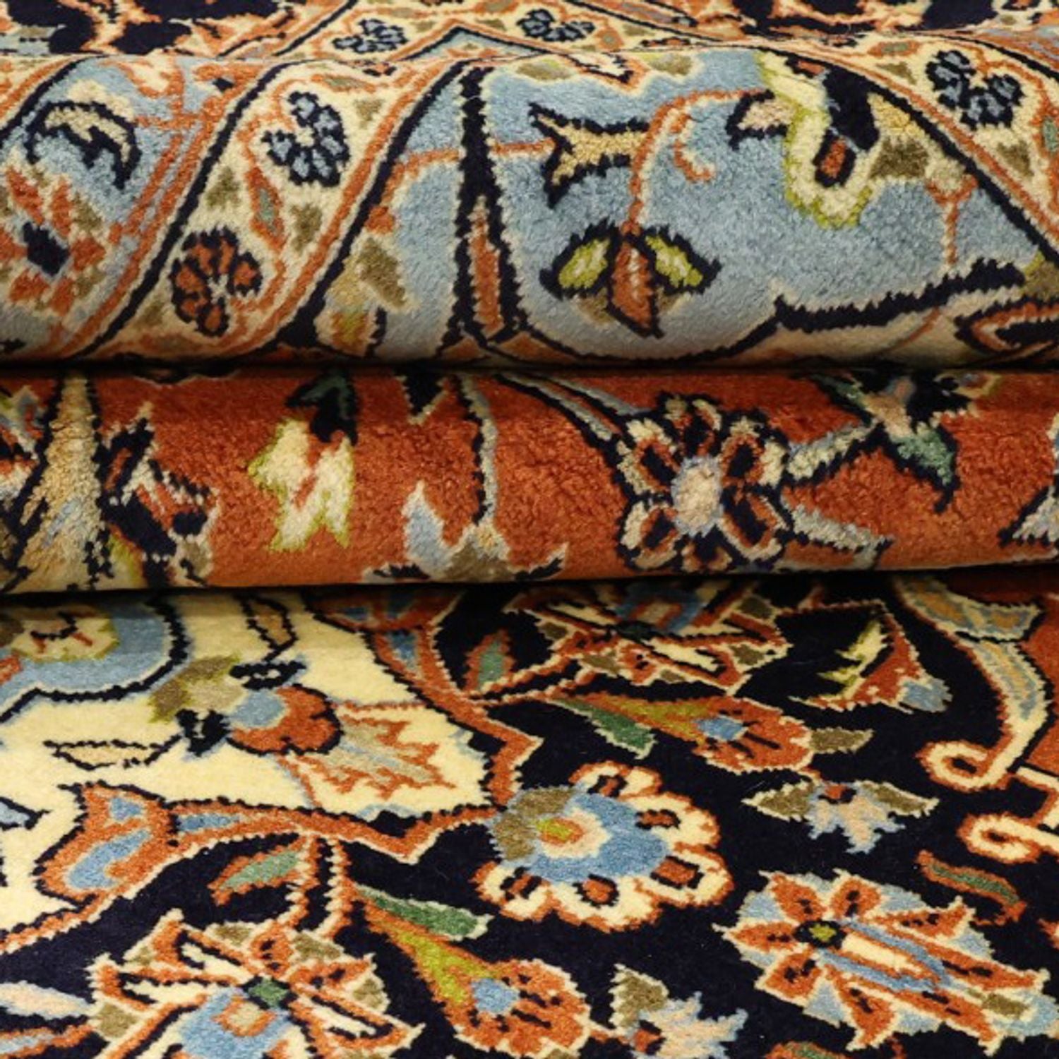 Alfombra persa - Keshan - 347 x 251 cm - rojo claro