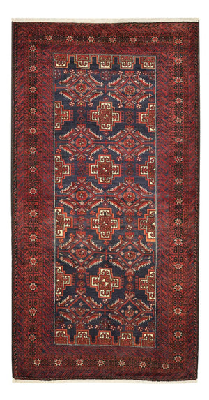 Alfombra Belutsch - 192 x 105 cm - rojo oscuro
