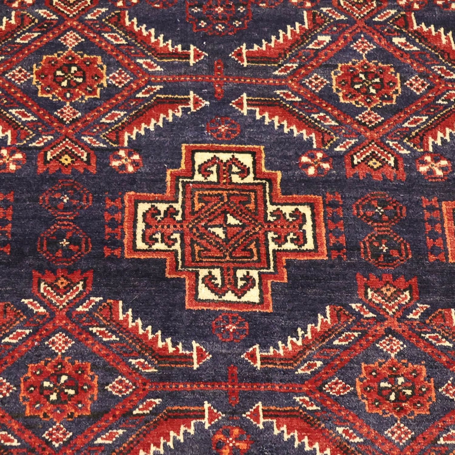 Alfombra Belutsch - 192 x 105 cm - rojo oscuro