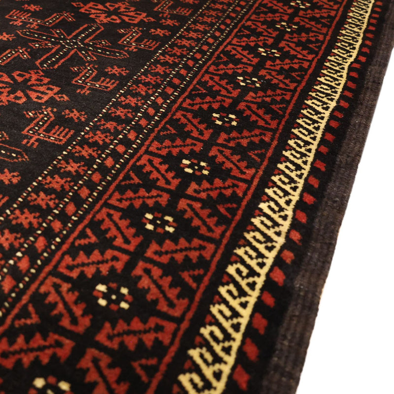 Alfombra de pasillo Alfombra Belutsch - 197 x 105 cm - rojo oscuro