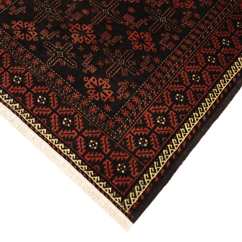Alfombra de pasillo Alfombra Belutsch - 197 x 105 cm - rojo oscuro