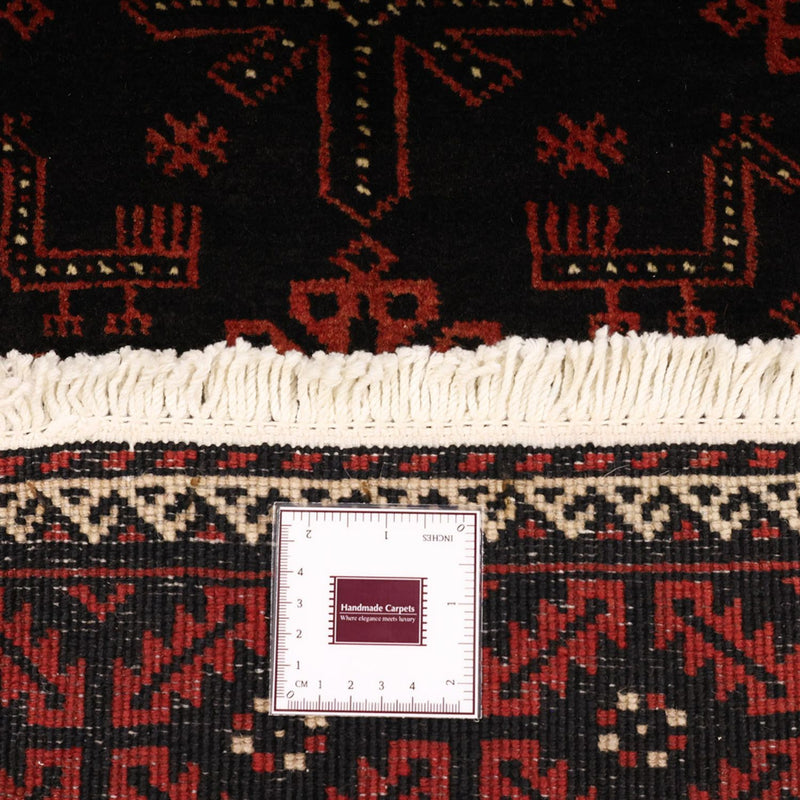 Alfombra de pasillo Alfombra Belutsch - 197 x 105 cm - rojo oscuro