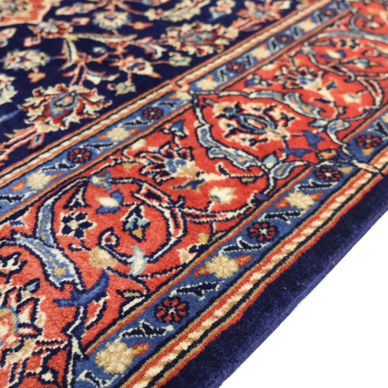 Alfombra persa - Keshan - 169 x 114 cm - azul oscuro