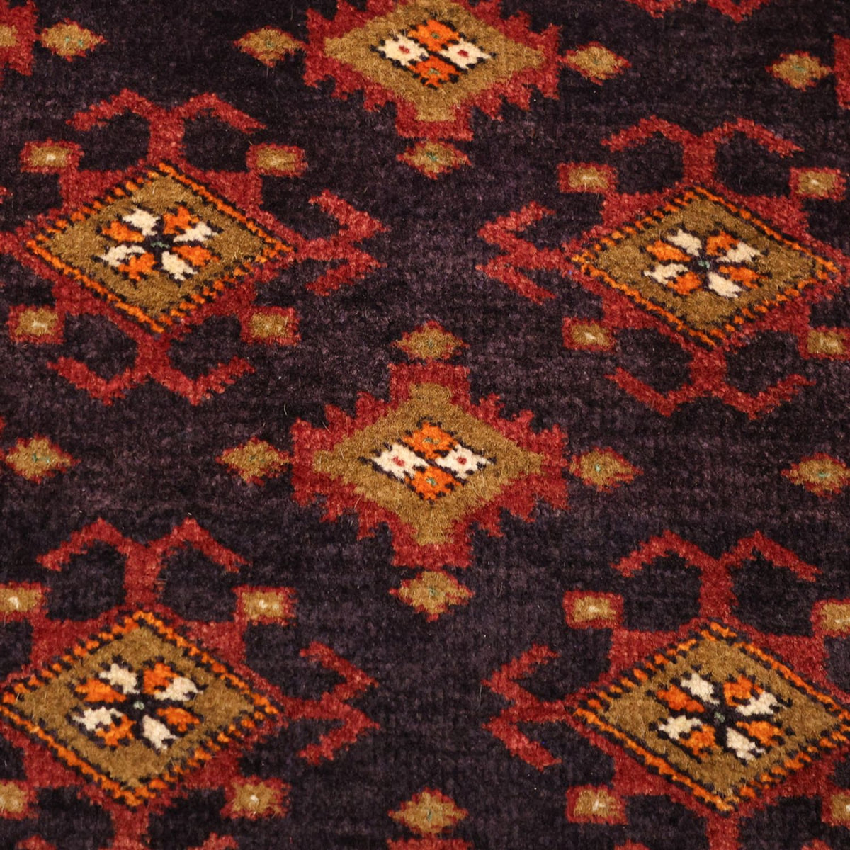 Alfombra de pasillo Alfombra Belutsch - 220 x 108 cm - marrón oscuro