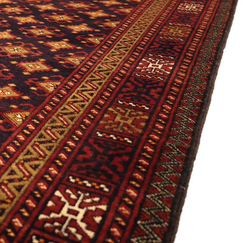 Alfombra de pasillo Alfombra Belutsch - 220 x 108 cm - marrón oscuro