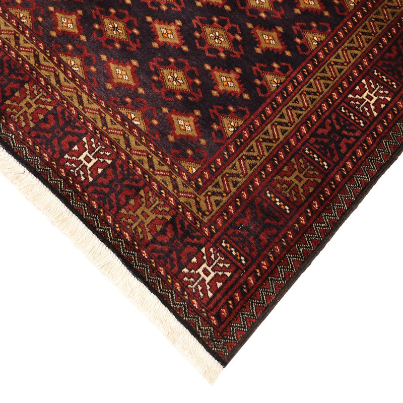 Alfombra de pasillo Alfombra Belutsch - 220 x 108 cm - marrón oscuro