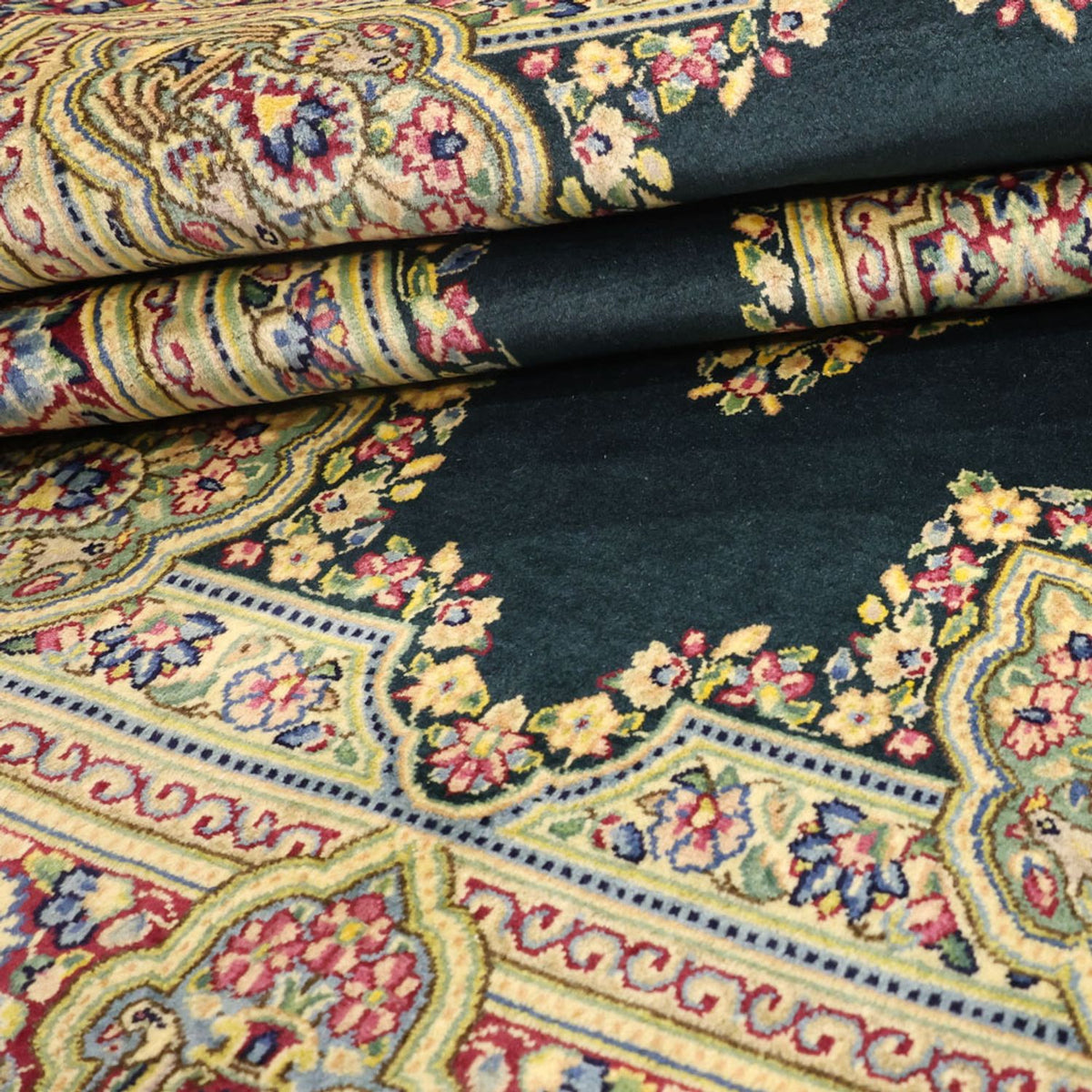 Alfombra persa - Clásica - 152 x 92 cm - azul oscuro