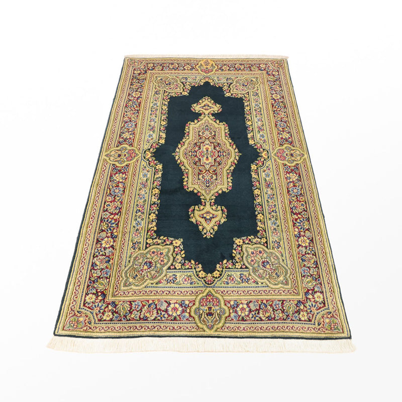 Alfombra persa - Clásica - 152 x 92 cm - azul oscuro