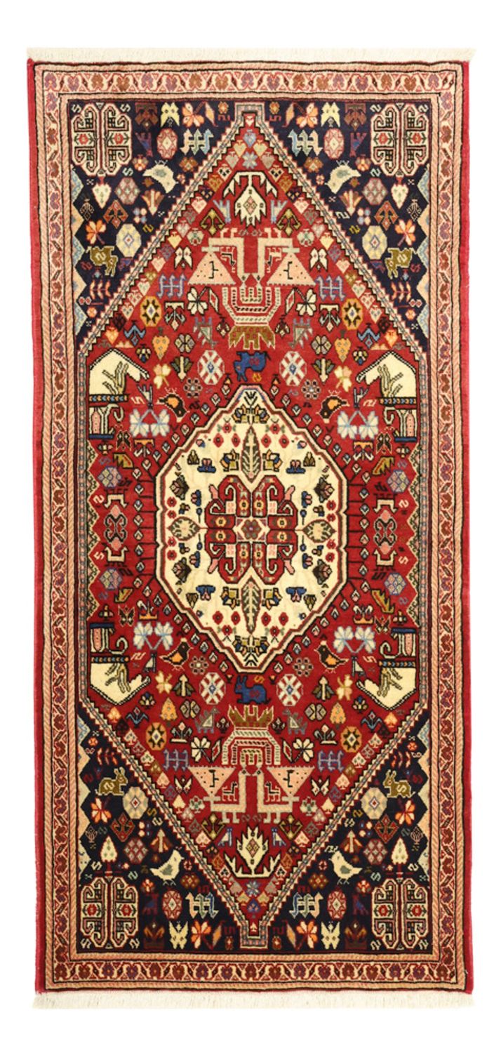 Alfombra Gabbeh - Persa Kashkuli - 153 x 70 cm - rojo
