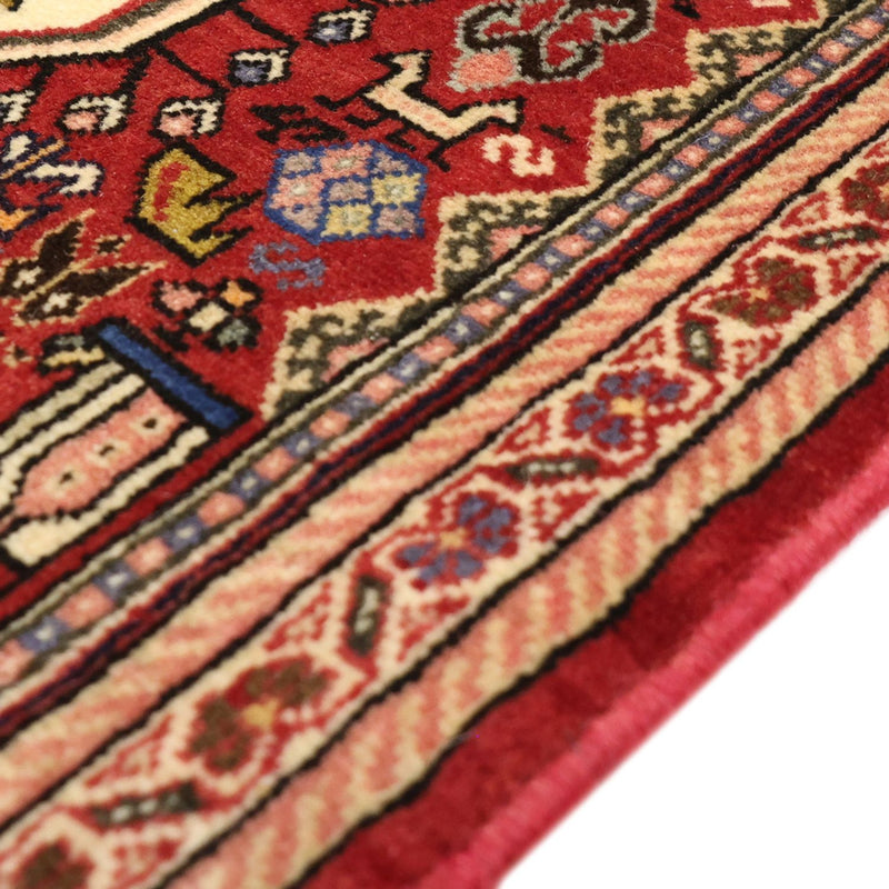 Alfombra Gabbeh - Persa Kashkuli - 153 x 70 cm - rojo